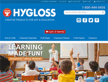 Tablet Screenshot of hyglossproducts.com
